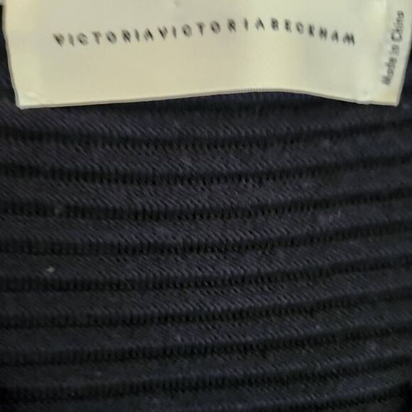 Victoria Victoria Beckham Sweater Womens Medium 100% Wool Ribbed Chunky Luxury O - Picture 6 of 6